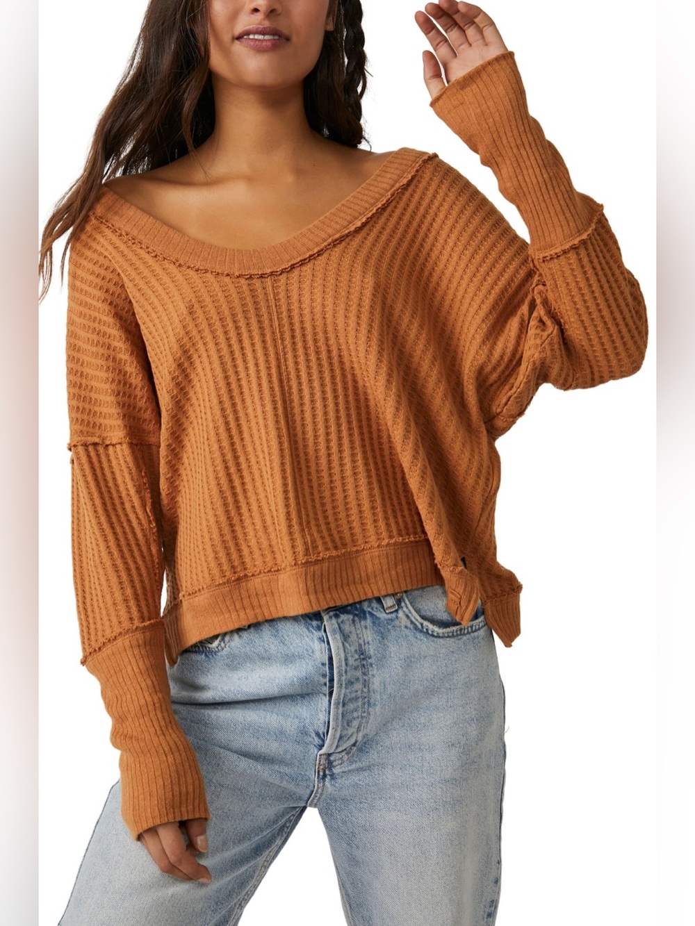 free people we the free pretty penny new magic long sleeve thermal top